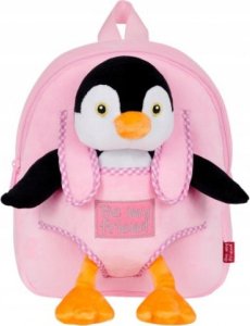 Perletti PERLETTI Mini backpack with removable plush Peggie penguin, 13078 1