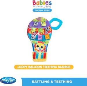 Playgro PLAYGRO Loopy Balloon Sensory Blankie, 0187227167 1