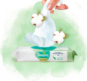 Pampers Chusteczki nawilżane Delicate Care New Baby 4 x 46 szt. 17