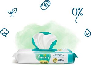 Pampers Chusteczki nawilżane Delicate Care New Baby 4 x 46 szt. 18