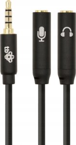 Kabel TB Kabel 3,5mm Mini Jack - 2x 3,5mm Mini Jack M/F adapter 30cm 1