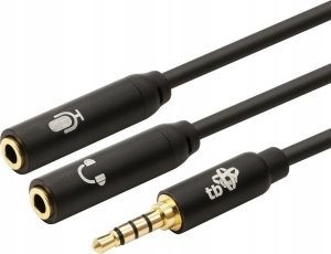 Kabel TB Jack 3.5mm - Jack 3.5mm 0.3m czarny 3