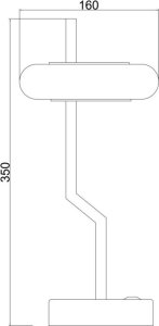 Lampa stołowa Techly czarna  (I-LAMP-TABLE2) 9