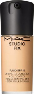 MAC MAC Studio Fix Fluid SPF15 24HR Matte Foundation + Oil Control 30ml. NC15 1
