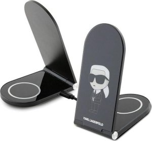 Karl Lagerfeld Karl Lagerfeld składana ład. indukcyjna 2w1 KLDCRFALKINK 15W czarny/black Ikonik MagSafe 1