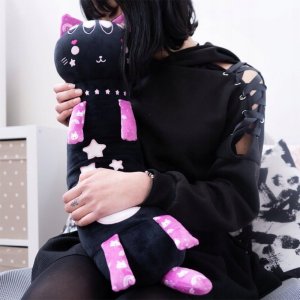 Nice Maskotka Momomi Kot świecący w ciemności fioletowy 60 cm 3