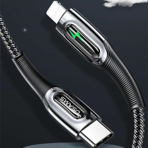 Kabel USB Usams USB-C - Lightning 1.2 m Zielony (Usa001059) 2