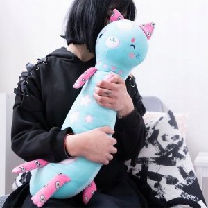 Nice Maskotka Momomi Kot świecący w ciemności turkusowy 60 cm 5