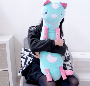 Nice Maskotka Momomi Kot świecący w ciemności ciemnoróżowy 60 cm 3
