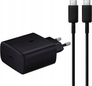 Ładowarka Hello Case ZESTAW | SZYBKA ŁADOWARKA SIECIOWA USB TYPE-C   KABEL TYPE C CZARNA 45W 1