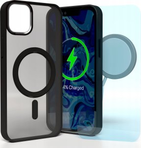 Hello Case Etui Magsafe Do Apple iPhone 12 / 12 Pro (Czarne Matowe, Wzmacniane)  Szkło 9