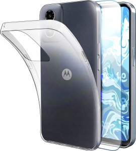 Hello Case ETUI DO MOTOROLA MOTO G34 5G GUMOWE OBUDOWA CASE SILIKON SLIM   SZKŁO 9H 1