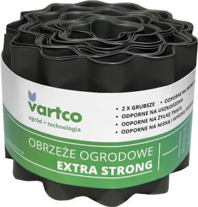 Agaplast Obrzeże ogrodowe faliste 20cm x9m Vartco Extra Strong szare 1