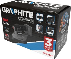 Szlifierka Graphite Szlifierka oscylacyjna DELTA Energy+ 18V, bez akumulatora 58GE141 11