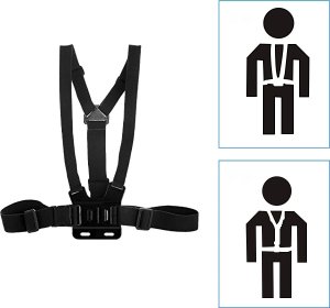 BRDRC SZELKI UCHWYT CHEST MOUNT DO GOPRO HERO 12 11 10 9 8 7 6 5 4 DJI POCKET HERO OSMO ACTION SJCAM SJ4000 6