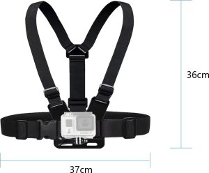 BRDRC SZELKI UCHWYT CHEST MOUNT DO GOPRO HERO 12 11 10 9 8 7 6 5 4 DJI POCKET HERO OSMO ACTION SJCAM SJ4000 10