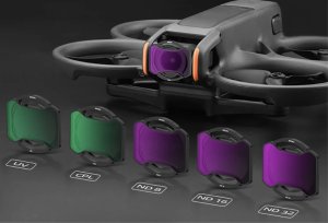 BRDRC FILTR SZARY ND8 + ND16 + ND32 + ND64 + POLARYZACYJNY CPL + ULTRAFIOLETOWY UV DO DJI AVATA 2 7