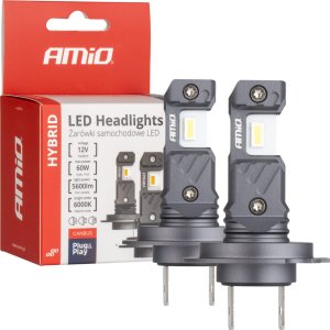 AMiO Żarówki samochodowe led seria hybrid h7 h18 6000k canbus 60w amio-04115 1