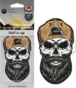 Dyfuzor zapachowy AROMA CAR Odświeżacz powietrza aroma car muertos skull in a cap 1