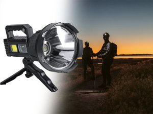 Latarka Bailong Latarka szperacz statyw dioda cree led xhp50 cob Latarka szperacz statyw dioda cree led xhp50 cob 9