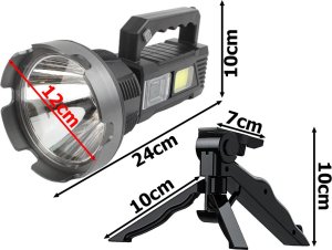 Latarka Bailong Latarka szperacz statyw dioda cree led xhp50 cob Latarka szperacz statyw dioda cree led xhp50 cob 10