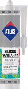 ATLAS Atlas Silton S Silikon elastyczny sanitarny szary 280 ml 1