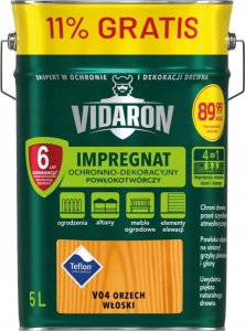 VIDARON Vidaron impregnat powłokotwórczy ochronno-dekoracyjny 5L orzech włoski 1