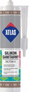 ATLAS Atlas Silikon elastyczny sanitarny 280 ml jasny brąz S123 1