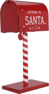 Koopman Świąteczna skrzynka pocztowa na listy do Św. Mikołaja 50 cm 1