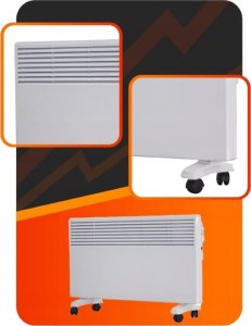 Grzejnik Volteno Grzejnik konwektorowy elektryczny wiszący/stojący 2000W  z termostatem 2