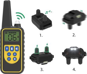 Przyjaciele Elektryczna obroża dla psa treningowa 800m pilot Elektryczna obroża dla psa treningowa 800m pilot 2