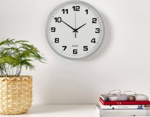 Verk Zegar ścienny duży nietykający cichy 25 cm okrągły wskazówkowy sekundnik Zegar ścienny duży nietykający cichy 25 cm okrągły wskazówkowy sekundnik 7