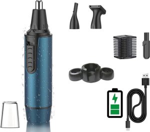 Depilator Verk Trymer do nosa ucha uszu depilator włosów golarka brwi 3w1 Trymer do nosa ucha uszu depilator włosów golarka brwi 3w1 2