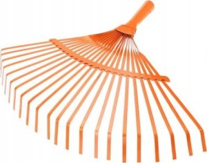 VERGIONIC Grabie metalowe wachlarz na kija duże do trawy liści 38cm 1