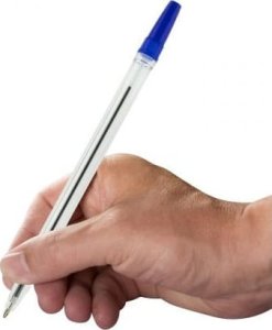 VERGIONIC Zestaw długopisów niebieskich 10szt przezroczystych uniwersalnych biurowych 2