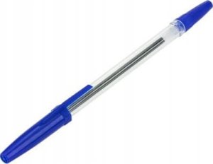 VERGIONIC Zestaw długopisów niebieskich 10szt przezroczystych uniwersalnych biurowych 4