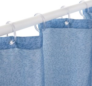 NPC Polska Rayen Zasłona prysznicowa 180x200 cm c. niebieska 2