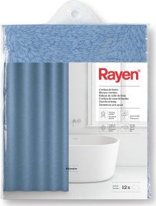 NPC Polska Rayen Zasłona prysznicowa 180x200 cm c. niebieska 5