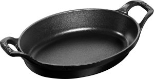 NPC Polska Staub Owalne naczynie do pieczenia i zapiekania 21x15 cm czarne 1