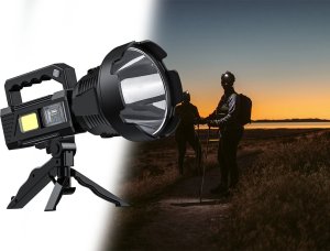 Bailong Latarka szperacz statyw dioda cree led xhp90 cob Latarka szperacz statyw dioda cree led xhp90 cob 8