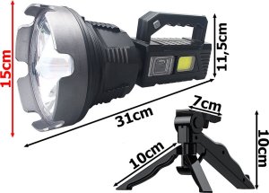 Bailong Latarka szperacz statyw dioda cree led xhp90 cob Latarka szperacz statyw dioda cree led xhp90 cob 10