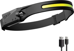 Latarka Bailong Latarka czołowa led reflektor na głowę cob mocna Latarka czołowa led reflektor na głowę cob mocna 2