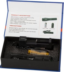 Latarka Bailong Latarka taktyczna bailong zoom cree led q3 uv test Latarka taktyczna bailong zoom cree led q3 uv test 5