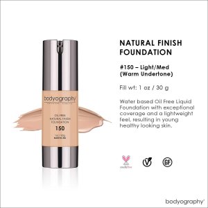 Bodyography Makiažo pagrindas Bodyography Foundation 150 Medium Warm BDF7008, 30 gr 2