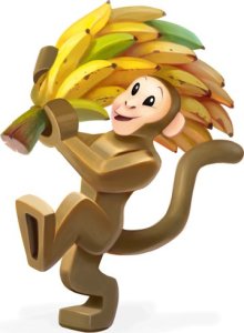 Rebel LEGO gra planszowa Monkey Palace rodzinna karty płytka konstrukcyjna klocki 5