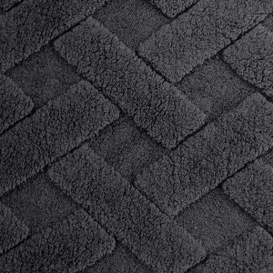 Design 91 Koc mikroflano z tłoczeniem w formie jodełki CARO 170X210 stalowy 5