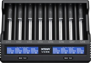 Xtar Xtar universalus 8 x Li-ion ir Ni-MH akumuliatorių įkroviklis su LCD ekranu VC8S 2