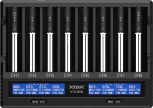 Xtar Xtar universalus 8 x Li-ion ir Ni-MH akumuliatorių įkroviklis su LCD ekranu VC8S 4