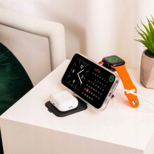 Podstawka Fixed Fixed | MagFlex Alu Foldable magnetic wireless charging stand 3in1 | FIXMFLE-AL-GR 8