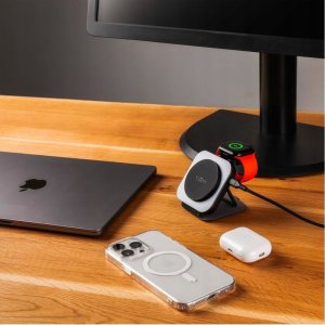 Podstawka Fixed Fixed | MagFlex Alu Foldable magnetic wireless charging stand 3in1 | FIXMFLE-AL-GR 9